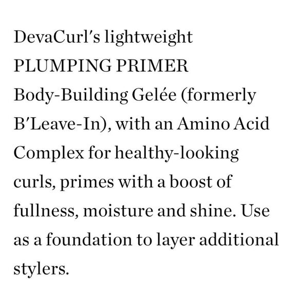 DevaCurl Plumping Primer Body-Building Gelee' - Picture 7 of 7